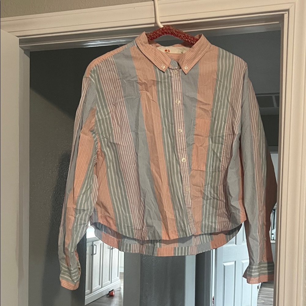 American Eagle Multicolor Striped Shirt
